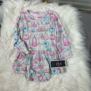 Lev Baby Pumpkins Bamboo Baby Romper Outfit